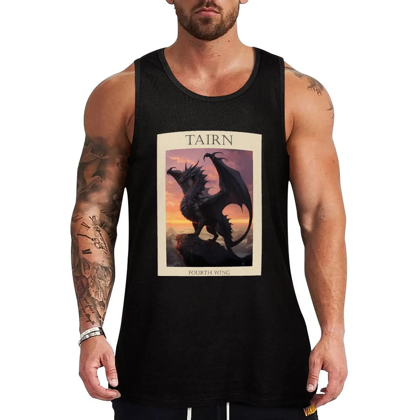 

Tairn - Fourth Wing Tank Top Man sleeveless shirt gym shirt men Men's sleeveless Men's gym t-shirt
