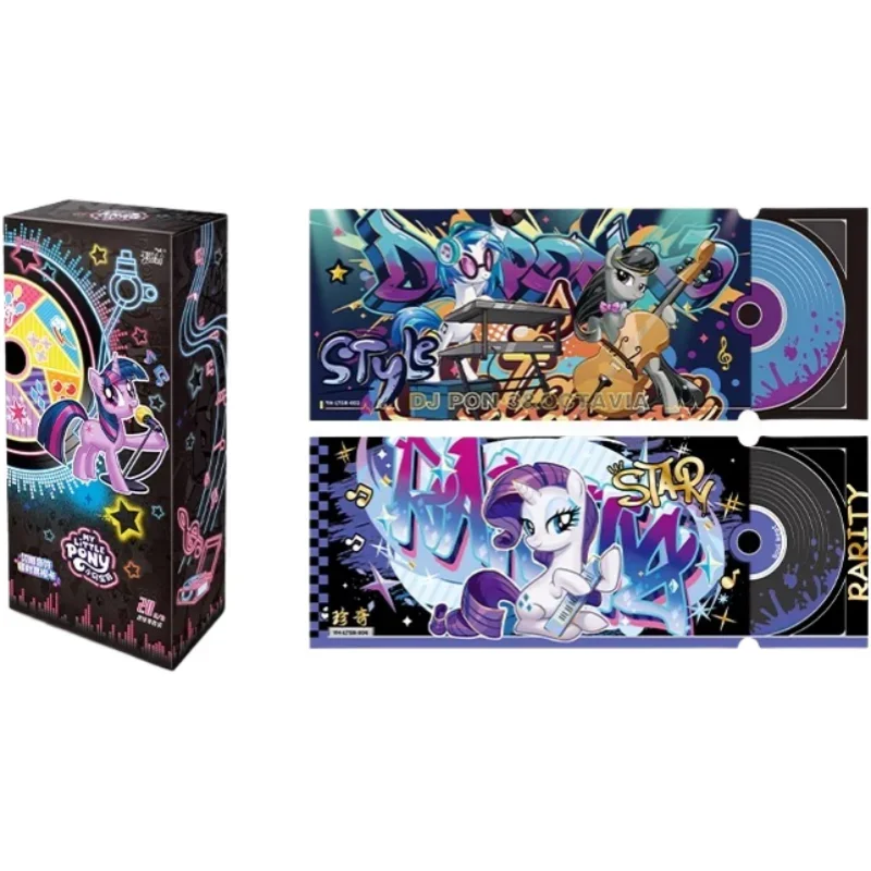 

Kayou Original My Little Pony Laser Ticket Cards - Shining Notes Full Box Official Collectible Mini Peripherals