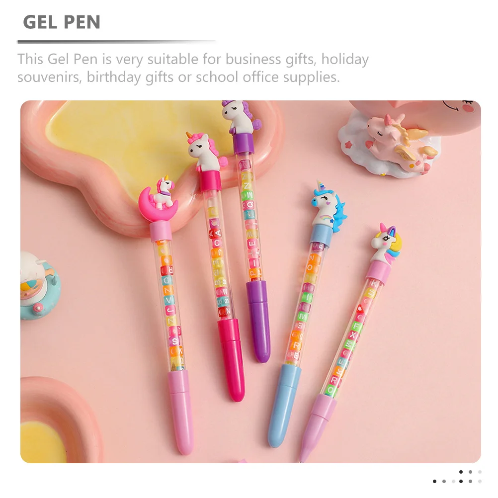 

6 Pcs Cartoon Pen Journaling Pens Signing for Homework Cute School Decorative