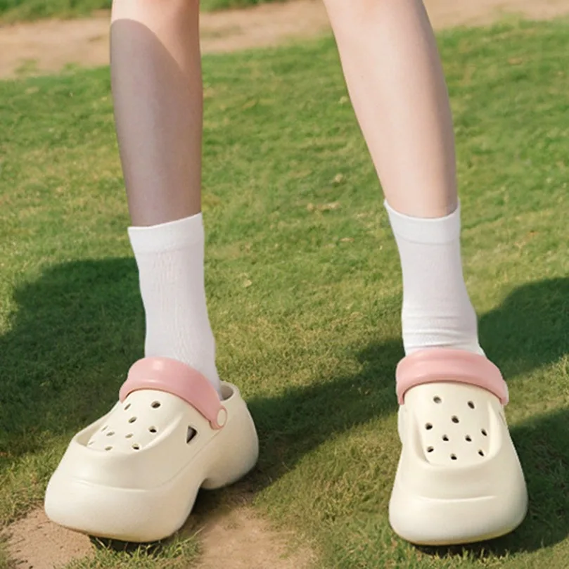Home Cloud Slipper Clog Woman Sandal Chunky Flip Flops Beach Non Slip House Shoe High Heel Platform Outdoor Female Slides Ladies