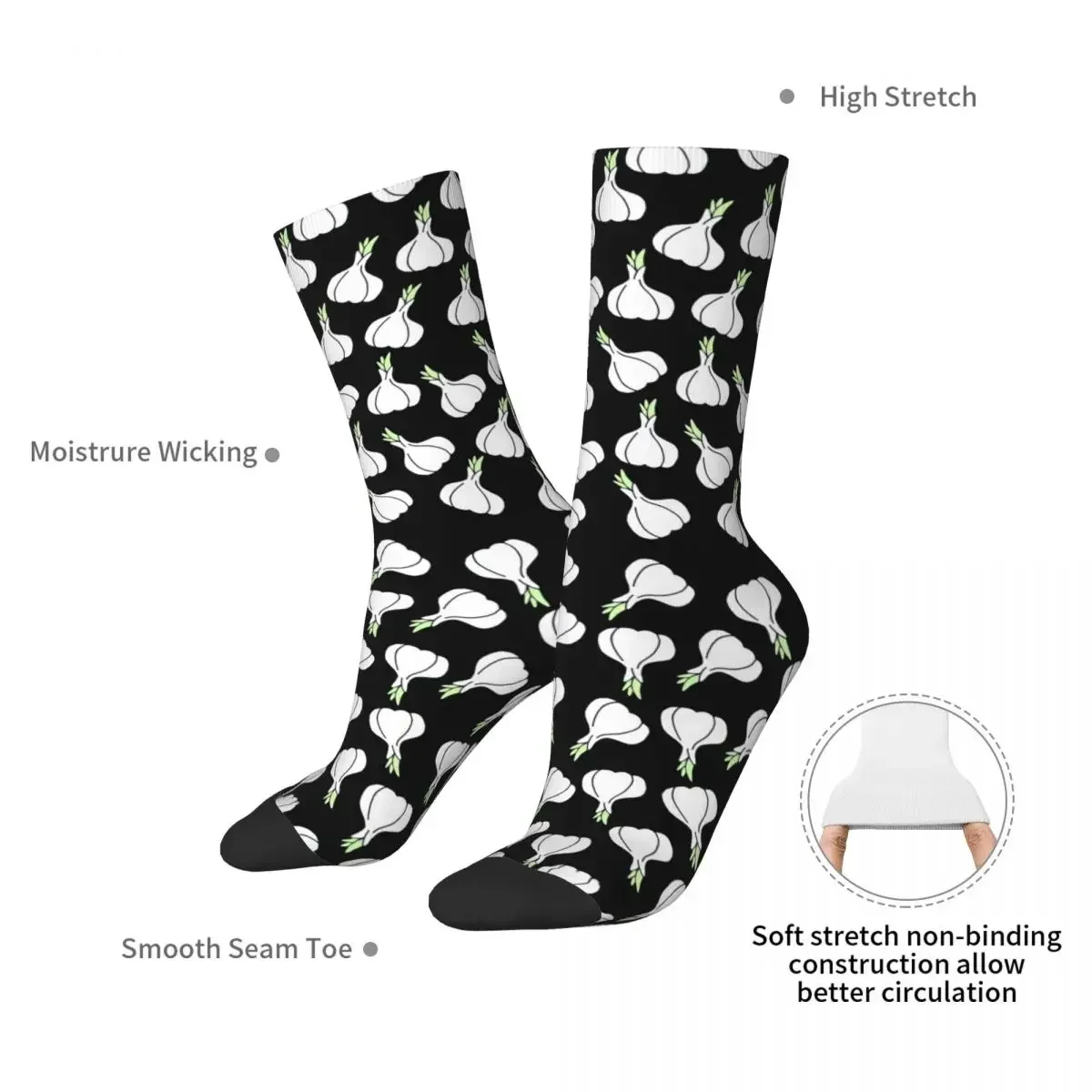 Cute Garlic Socks Harajuku High Quality Stockings All Season Long Socks Accessories for Unisex Gifts