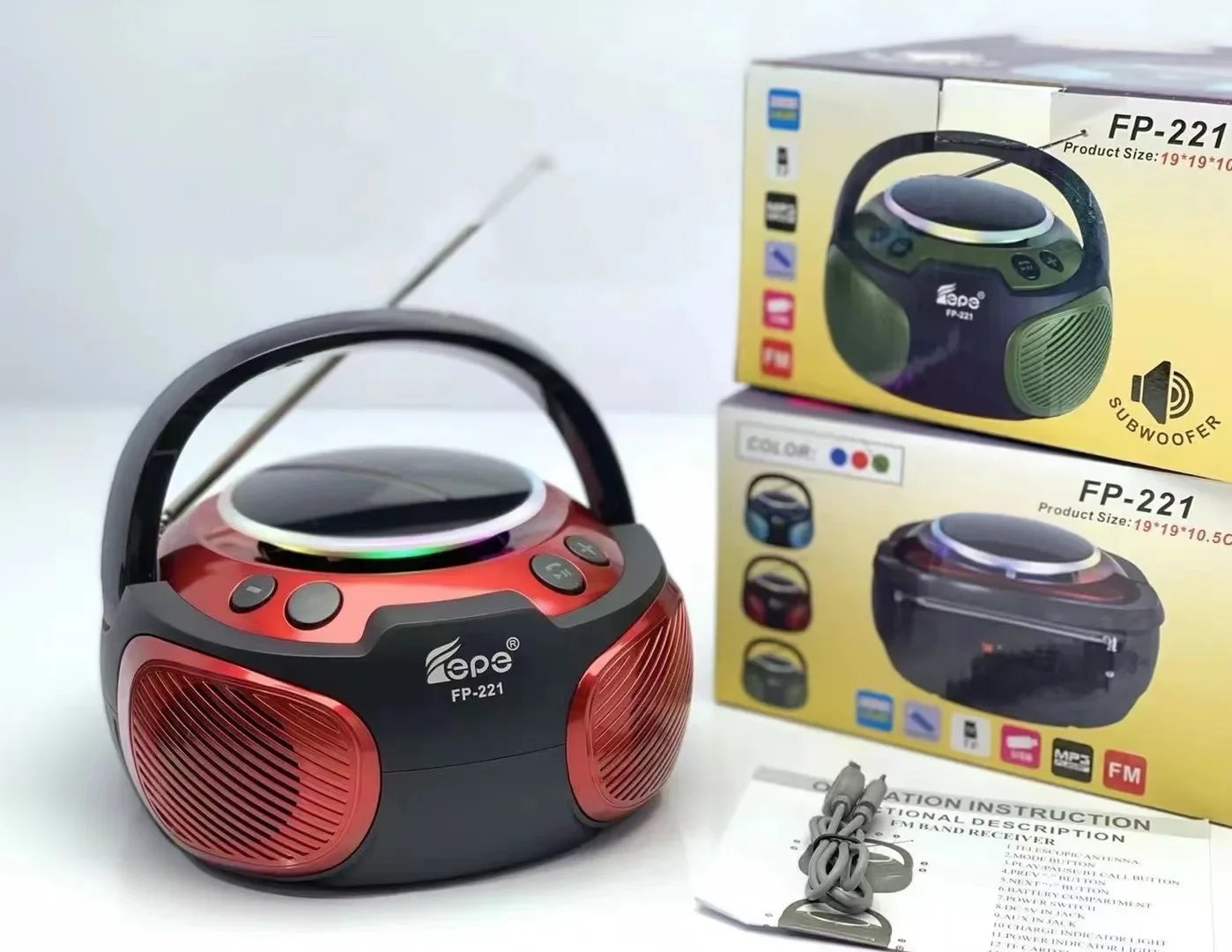 FP-221 China Export Wholesale Fepe Multiband Loud Sound Radio Retro Am Fm Sw Handheld Short Wave Radio Usb Radio