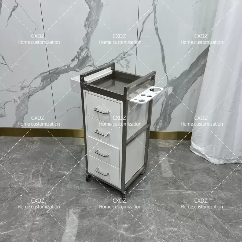Multi-functional Hair Tool Cabinet for Barber Shop and Salon Perm Dyeing Cart Stylist Storage Locker Professional Beauty