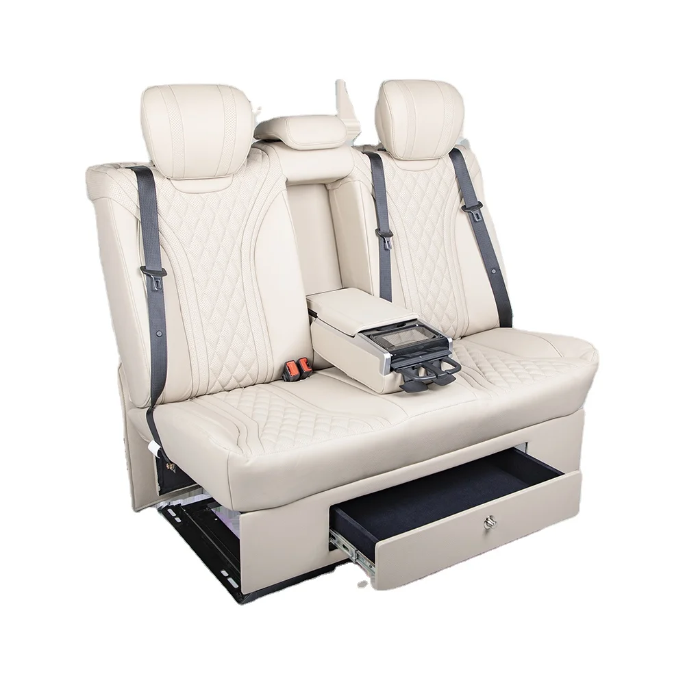 electric VIP luxury back seat flat sofa bed for modification MPV Limousine van Odyssey Elysion Previa Grand Voyager