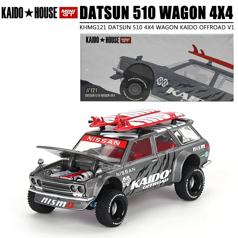 

KAIDO HOUSExMINIGT 1/64 DATSUN 510 WAGON 4X4 Alloy Toy Motor Vehicle Diecast Metal Model Gifts