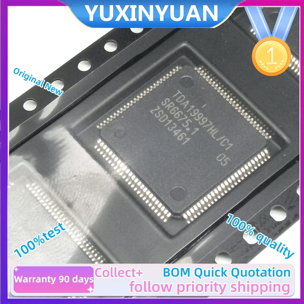 1PCS 100%Brand new Original TDA19997HL/C1  TDA19997 LQFP100 YUXINYUAN IC in Stock100%test