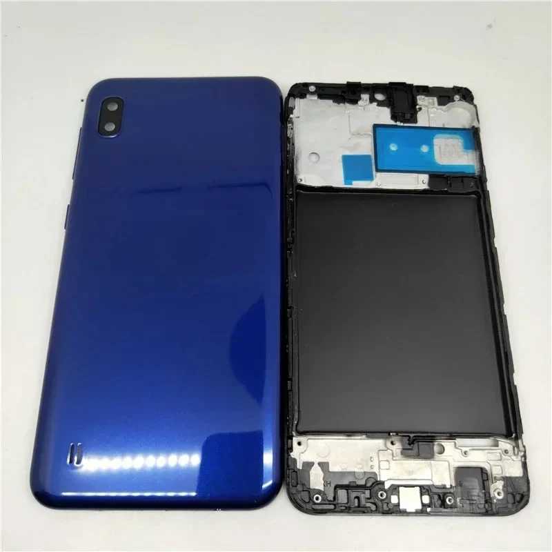

Full Housing For Samsung Galaxy A10 A105 A105F Housing Middle Frame With Battery Cover Replacement Case