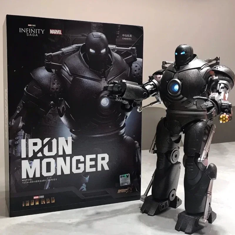 Original Iron Monger Anime Action Figure Iron Man 10th Anniversary Series  Movable Collectible Dolls Model Ornament Gift Toys