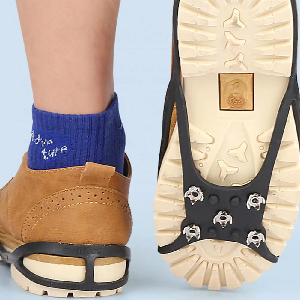 

Альпинистская обувь для скалолазания на льду, зимние бутсы, противоскользящие кошки с 5 зубьями, зимняя обувь, бутсы, ботинки для скалолазания