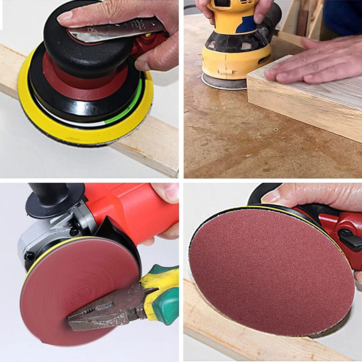 8Inch 200MM PSA Sanding Discs 25Pcs 80-240# Self Stick Adhesive Back Aluminum for Random Orbital Sander Wood Metal Polishing