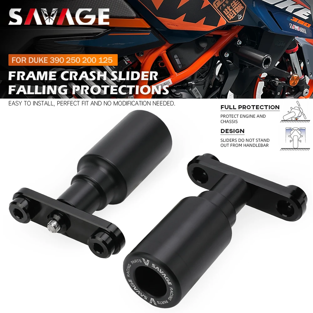 For DUKE 390 250 200 125 Duke Motorcycle Frame Slider Crash Protector Engine Crash Protection Fairing Guard Duke390 Duke200