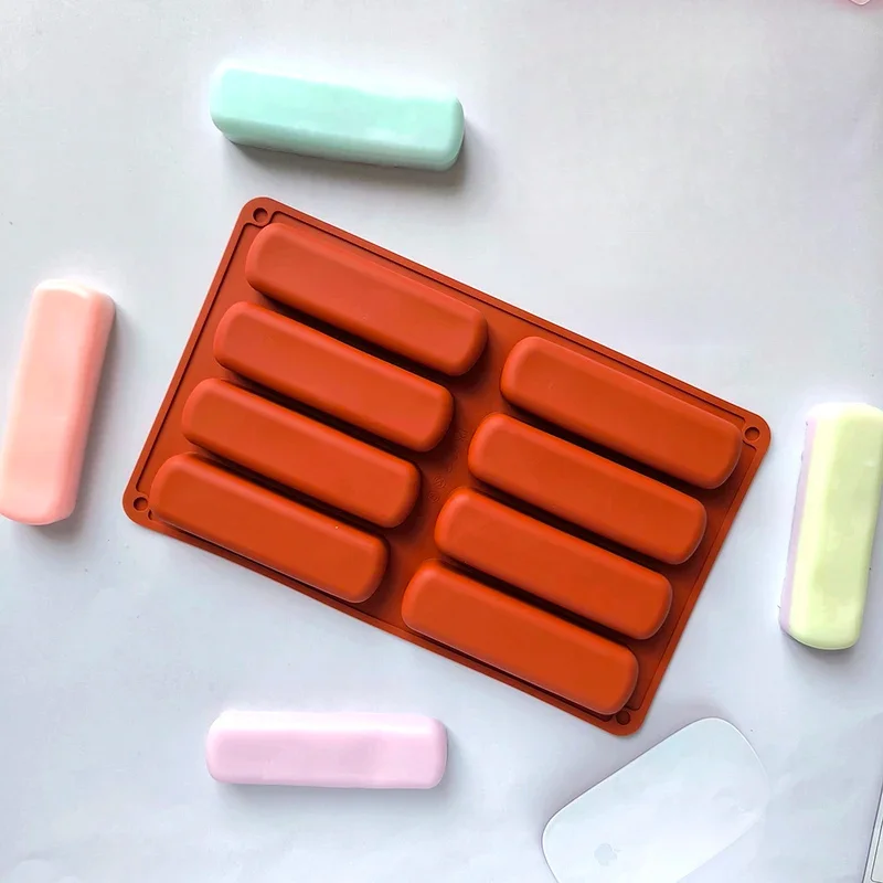 1pc, 8-Cavity Silicone Soap Making Mold, Suitable for Polymer Clay, DIY Crafts, Candle Creation - Durable, Easy to Us image 3