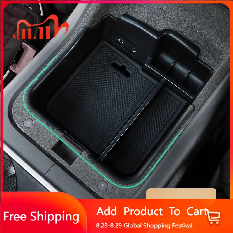 

Interior Stickers For Porsche Cayenne 2011 2012 2013 2014 2015 2016 2017 Car Center Console Storage Box Tray Central Armrest Int