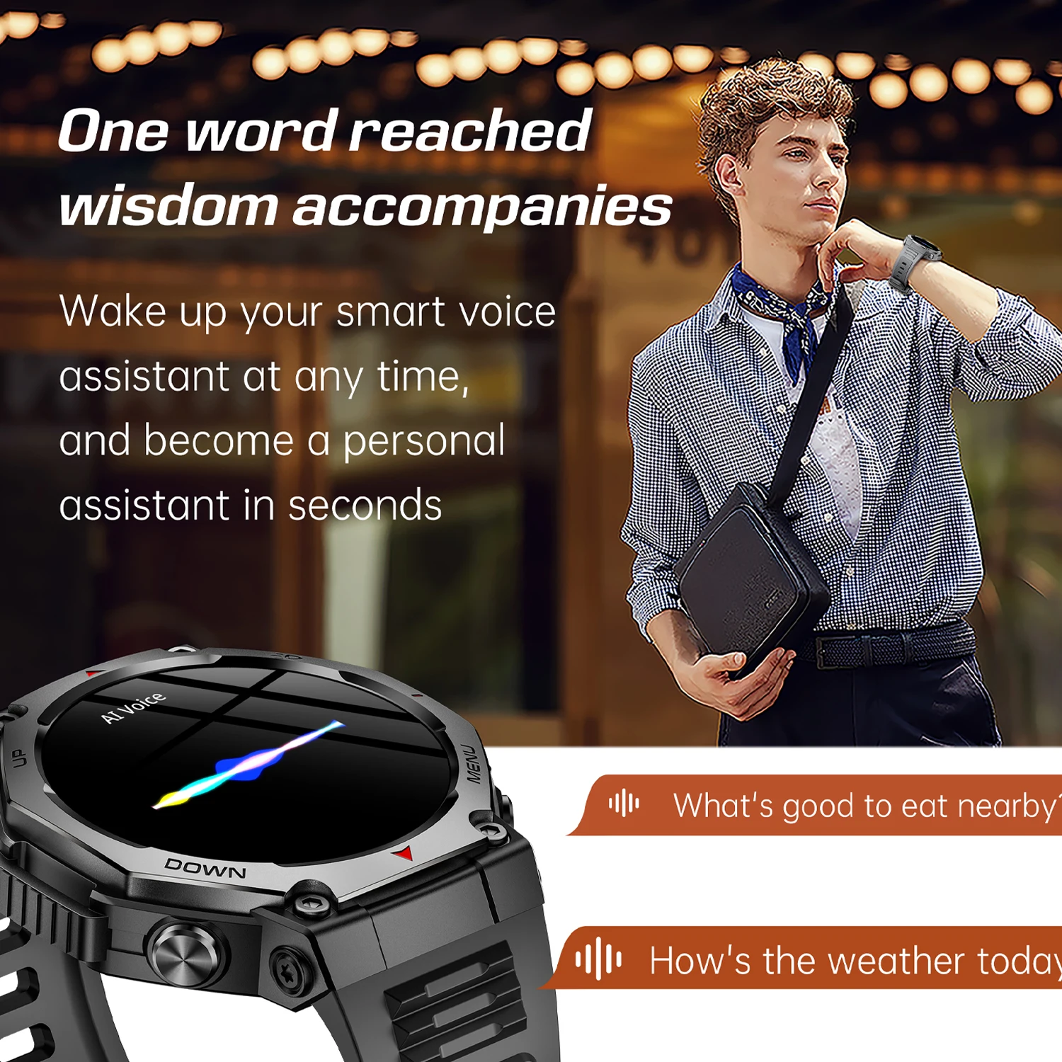 Nuevo con linterna/UV Ultra Original Premium SmartWatch HD AMOLED pantalla GPS incorporado BT llamada 5ATM pulsera inteligente impermeable