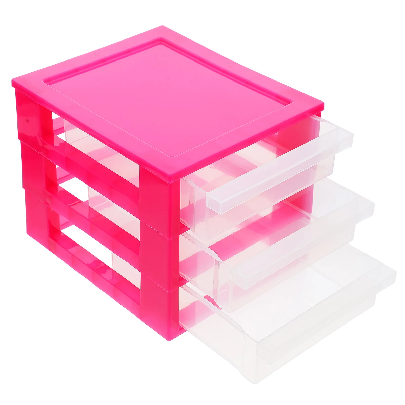 Desktop Drawer Storage Box Mini Plastic Multi-Layer Clear Organizer for Cosmetics Office Sundries Stationery Organizer