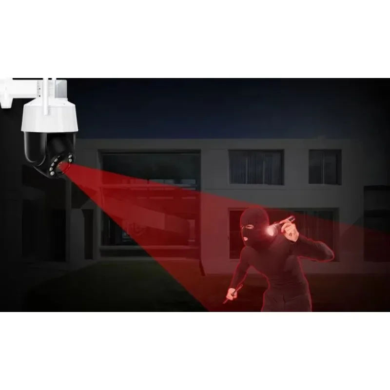 Telecamera di videosorveglianza da 5 MP Telecamera di sicurezza esterna da 4,5 pollici Zoom 20x Allarme LTE 3G SIM Card CCTV Telecamera PTZ 4G