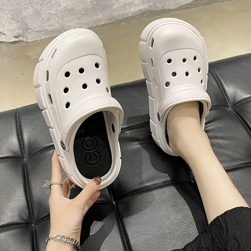 New Summer Women Sandals Thick Bottom Home Slides Women  Soft EVA  Wedges Platform Garden Shoes Beach Sandals Home Slippers