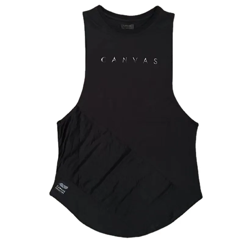 Men's Muscle-Defining Sports Tank Top, Form-Fitting, Quick-Dry Running and Training Top, Sleeveless, Stretch, Paneled, Fitness