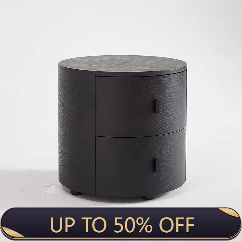 Unique Wood Bedroom Bedside Table Simple Organizer Space Saving Drawers Nightstand Computer Coffee Criado Mudo Trendy Furniture
