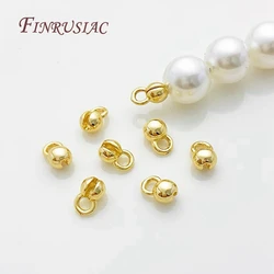 10/20 Pcs 18K Gold Plated lamps For Jewelry,Crimp End Bead Findings,Bead Tip Ball Chain Connector,Accessories For Bracelets