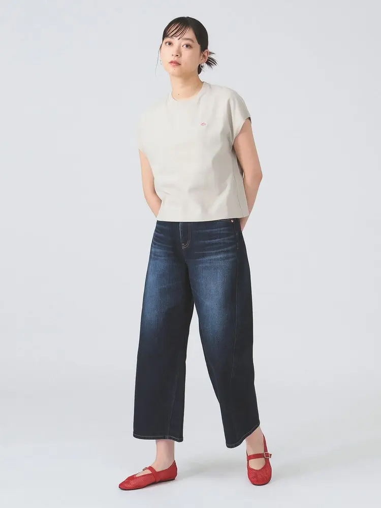 

Свободные широкие джинсовые джинсы с высокой талией, брюки с девятью точками, женские повседневные брюки RED CARD Four Seasons Unive...