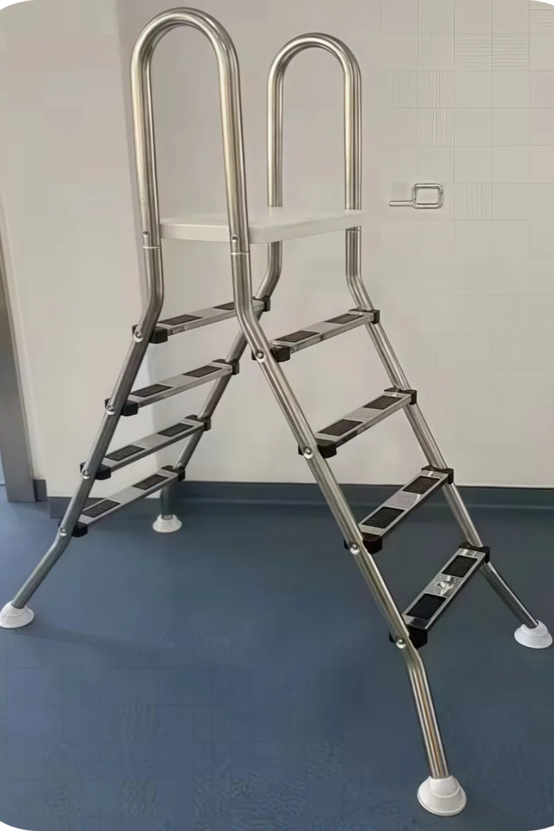 

Оборудование для бассейна 2026. Лестница из нержавеющей стали для надземного бассейна.