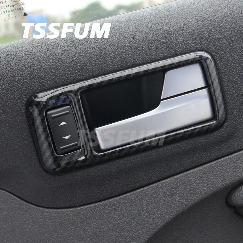 Car Interior Carbon Fiber Sticker Center Control Gear Shift Panel Cover For Ford Focus ST RS MK2 2005 2006 2007 2008 Accessories