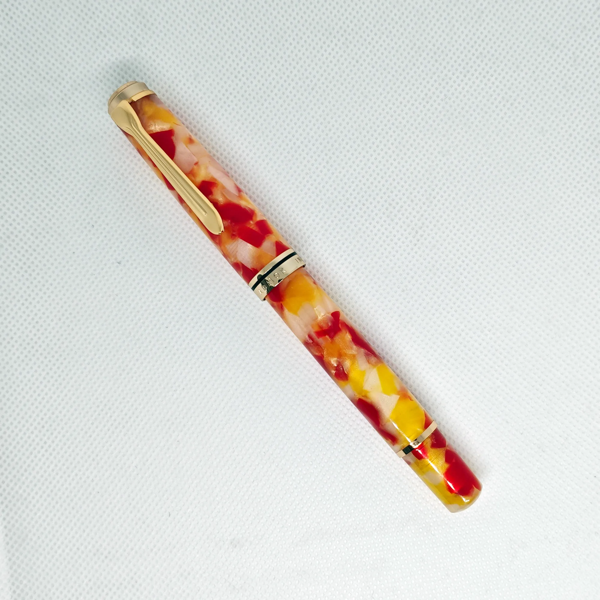 BOCK/Schmidt Soft No.6/35# Nib ADMOK M800 Airtight Color Smooth Acrylic Piston Fountain Pen Inking Students Writing Gift Pen