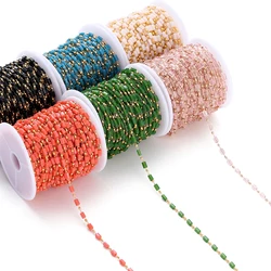 1Meter Chain Cuboid Cube Beads Chains Bohemian Necklace Chain for Choker Bracelets Handmade Jewelry Making DIY Accessories