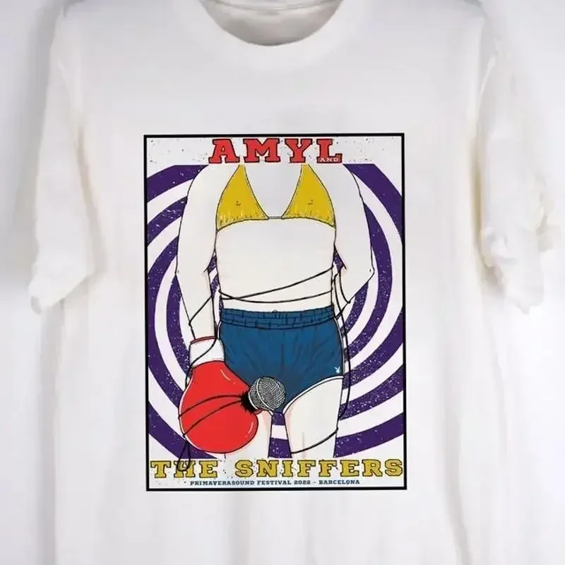 New Amyl And The Sniffers T Shirt White Size S To 5Xl Gift Ar308