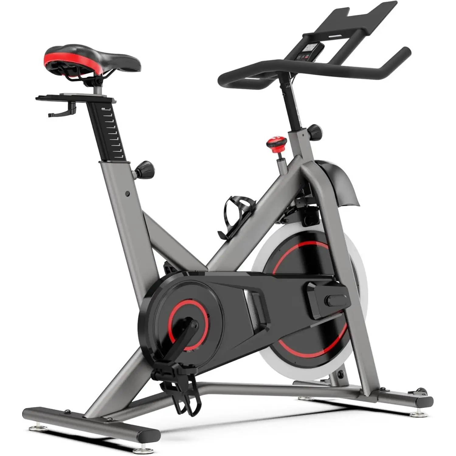 سلسلة دراجات W-Fitness IC الداخلية لركوب الدراجات - مقعد على شكل سباق مهواة قابل للتعديل بالكامل - لياقة داخلية - دراجة تمرين