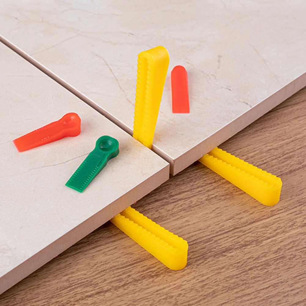 100Pcs Reusable Wedges Porcelain Ceramic  Tile Ceramic Level Spacer Home Decoration  Filling Tiling Tool