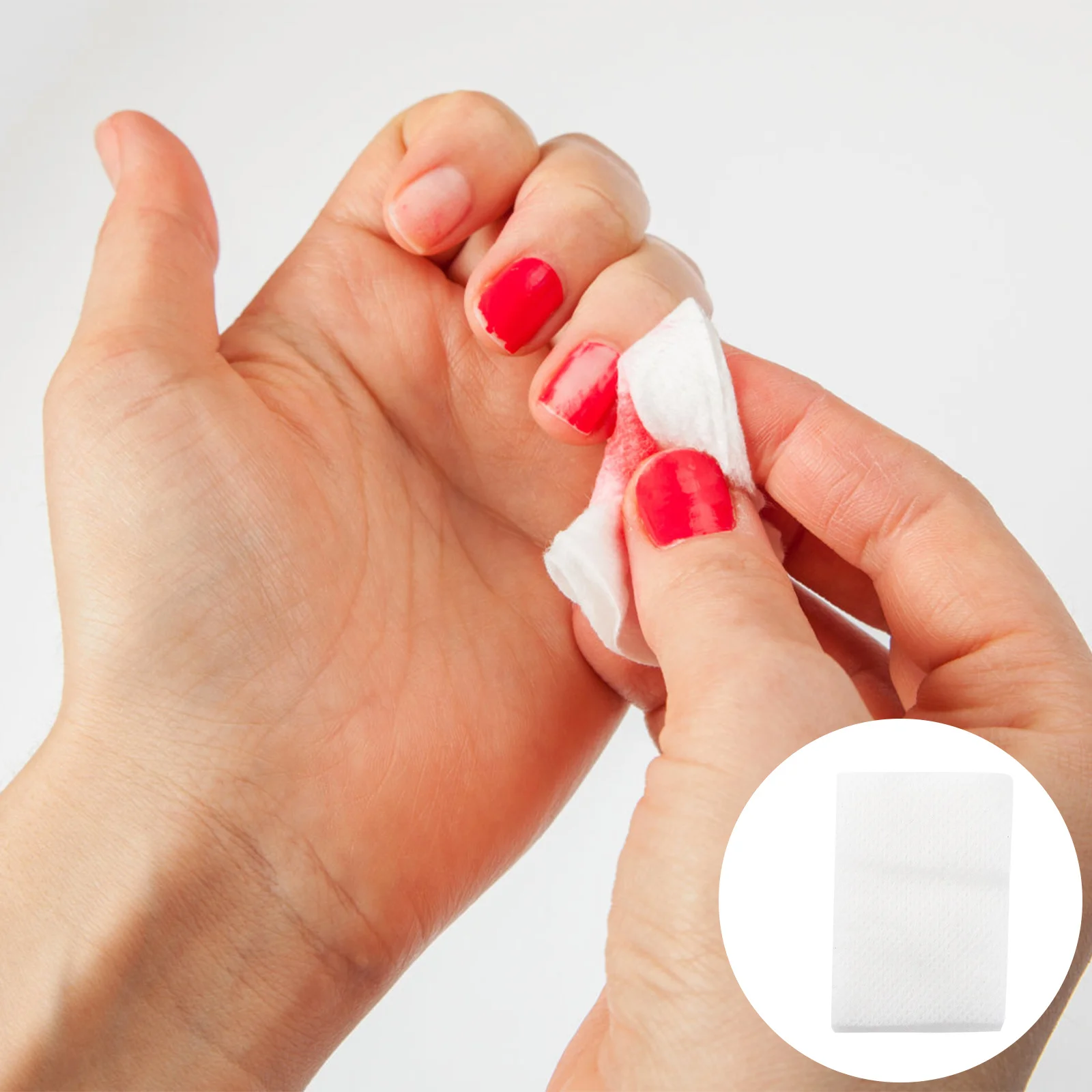 450 szt. Higienicznych płatków do paznokci, bezpyłowe, do usuwania żelu i lakieru, zapewniające trwałe rezultaty manicure i pedicure, bez pozostałości włókien.