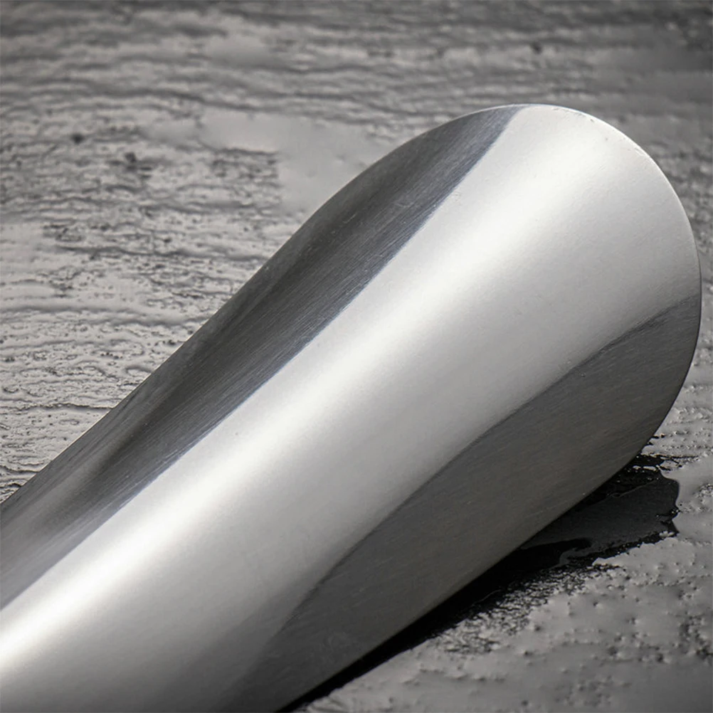 1 szt. łyżka do butów ze stali nierdzewnej, przenośne narzędzie do łatwego zakładania butów, trwałe metalowe krótkie łyżki do butów, akcesorium do obuwia