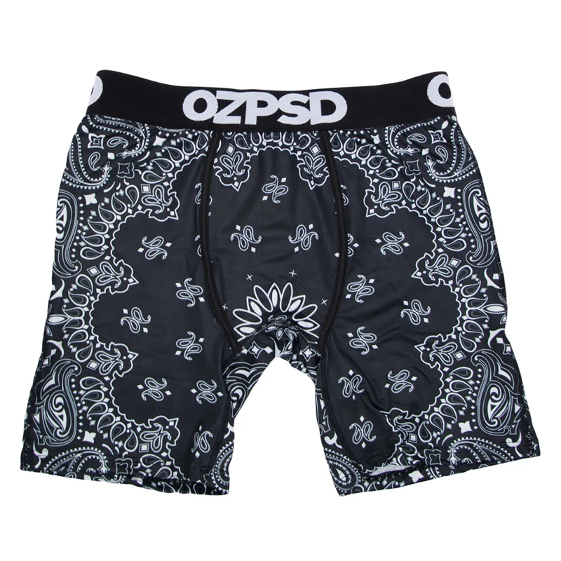 OZPSD Seamless Sexy Men Underwear Boxer Cueca Male Panties Lingerie Men Underpants Boxershorts Plus Size Printed Men\'s Boxers