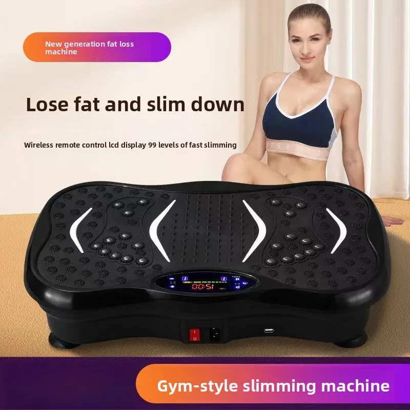 New Upgraded Weight Loss Shaking Machine, Home Portable Fitness Equipment Slimming Mini Fat Shaking Machine Vibration Plate