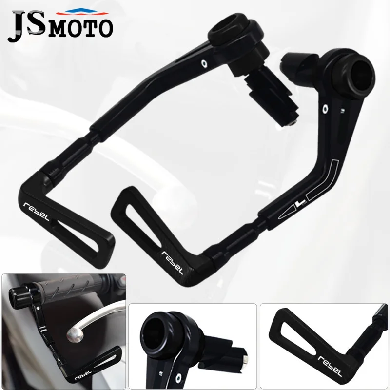 

For Honda Rebel CMX300 CMX500 REBEL CM300 CM500 Motorcycle Accessories 22mm Handlebar Grips Brake Clutch Levers Guard Protector