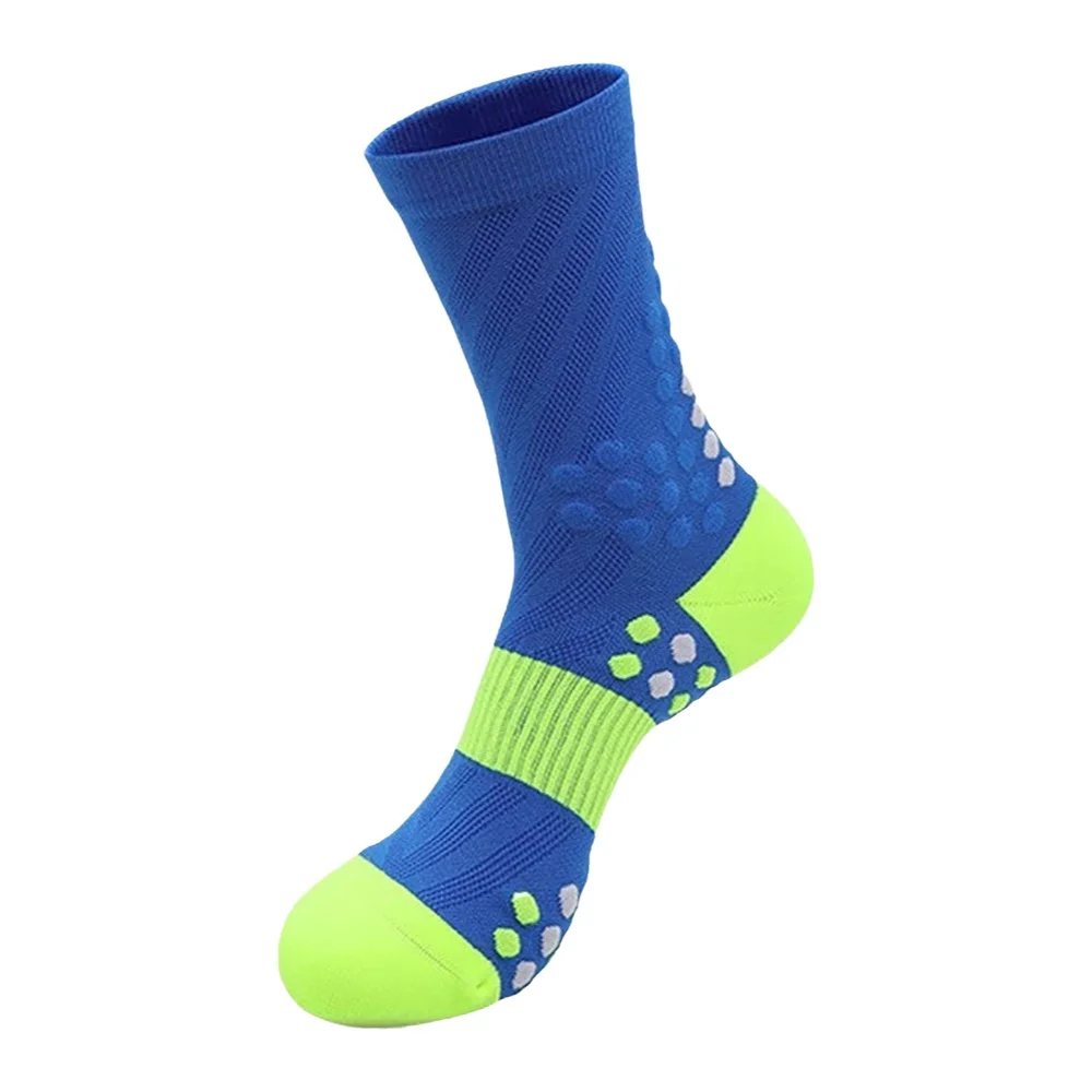 AliExpress NONE Running Compression Socks Colorblock Marathon Sport Crew Sock For Man Woman Adult Teenager Cycling