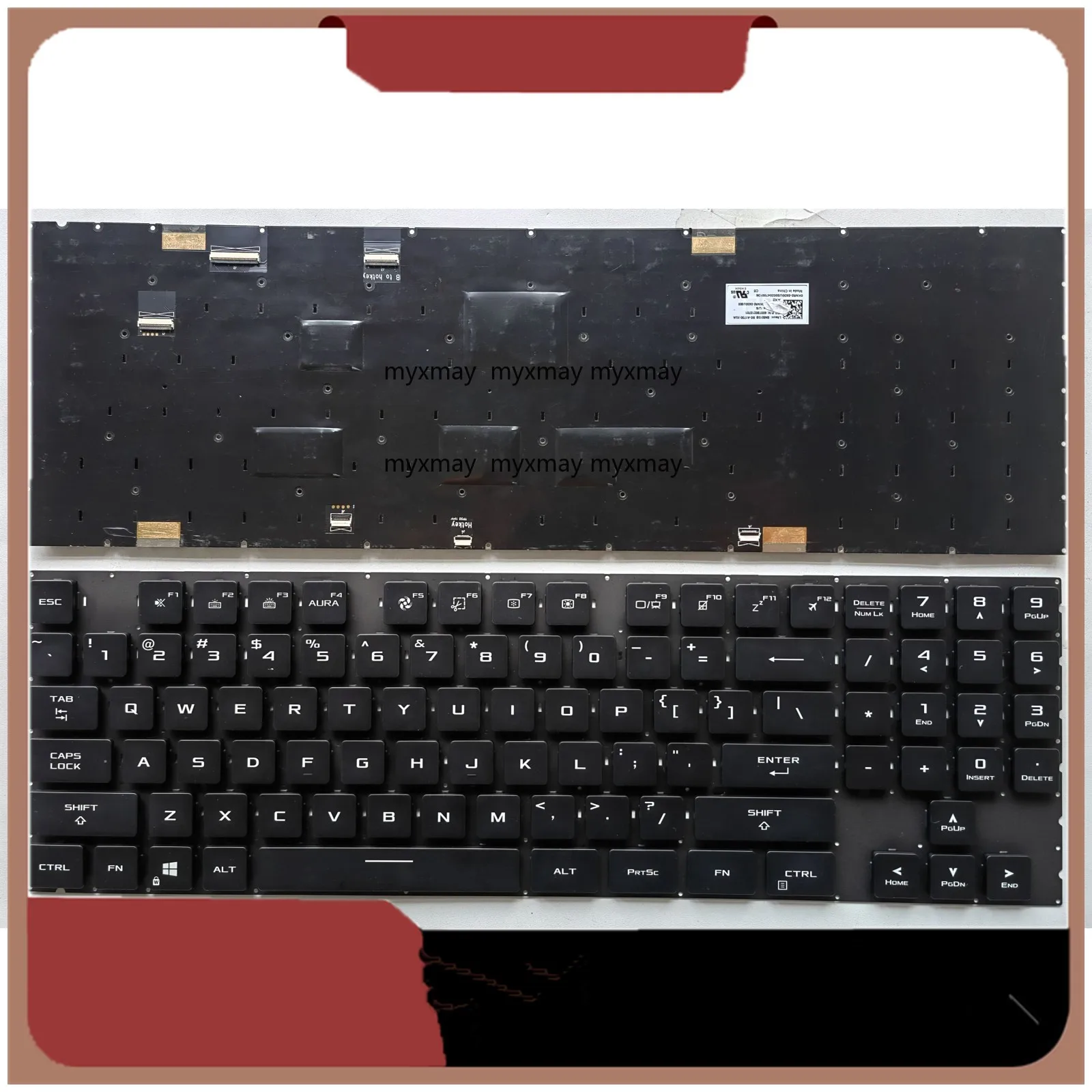 

US for ASUS ROG 17.3-inch 5 Plus G533Q G733 G733Q/QR ZW CW CX ZS ZX QSA QS QR 2021 RGB Backlit Laptop Keyboard