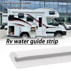 10m/1m Rubber Waterproof Sealing Strip for Caravan Motorhome Camper Van Gutter Rain Guard Drip Stop Water Guide RV Accessories