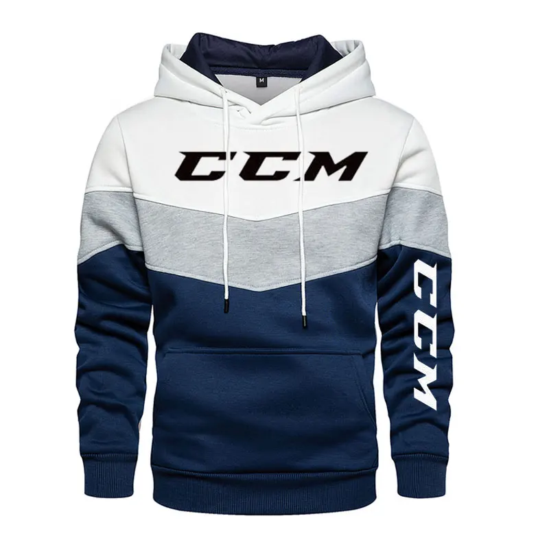 Felpa con cappuccio da uomo CCM, abbigliamento sportivo casual a maniche lunghe, adatto per l\'autunno, l\'inverno e la primavera