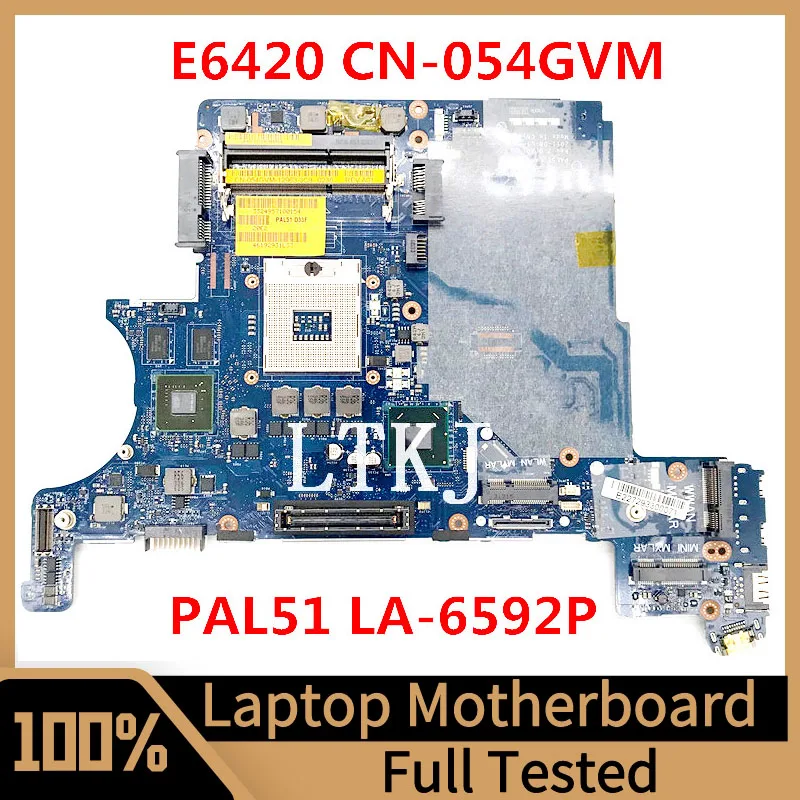 

CN-054GVM 054GVM 54GVM Mainboard For DELL Latitude E6420 Laptop Motherboard PAL51 LA-6592P N12P-NS2-S-A1 100% Full Tested Good