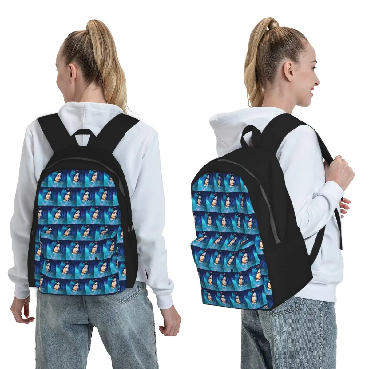 Evie Blue Princess - Descendants 3 Backpack Boys Girls BookBag Kids School Bag Computer Shoulder Bags for Men Women