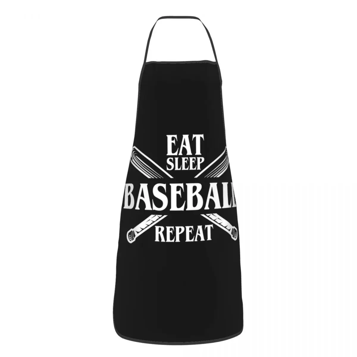 Eat Sleep Baseball Repeat (5) Apron Chef Cooking Baking Tablier Waterproof Bib Kitchen Cleaning Pinafore for Women Men Gardening