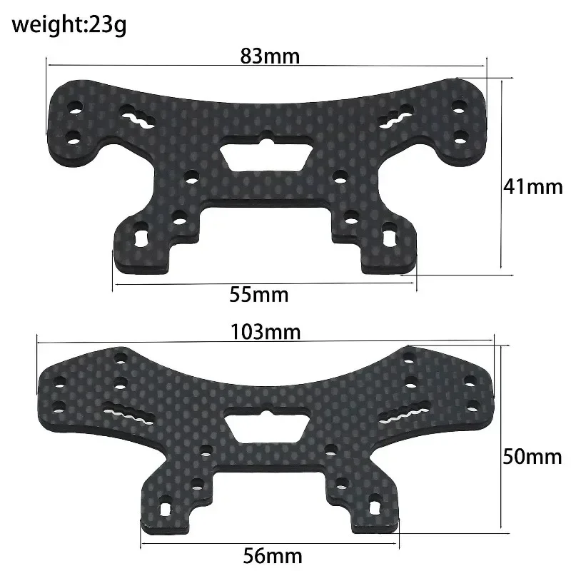 

Крепление переднего амортизатора LC RACING 1/10 PTG-2, аксессуар C8035, из углеродного волокна