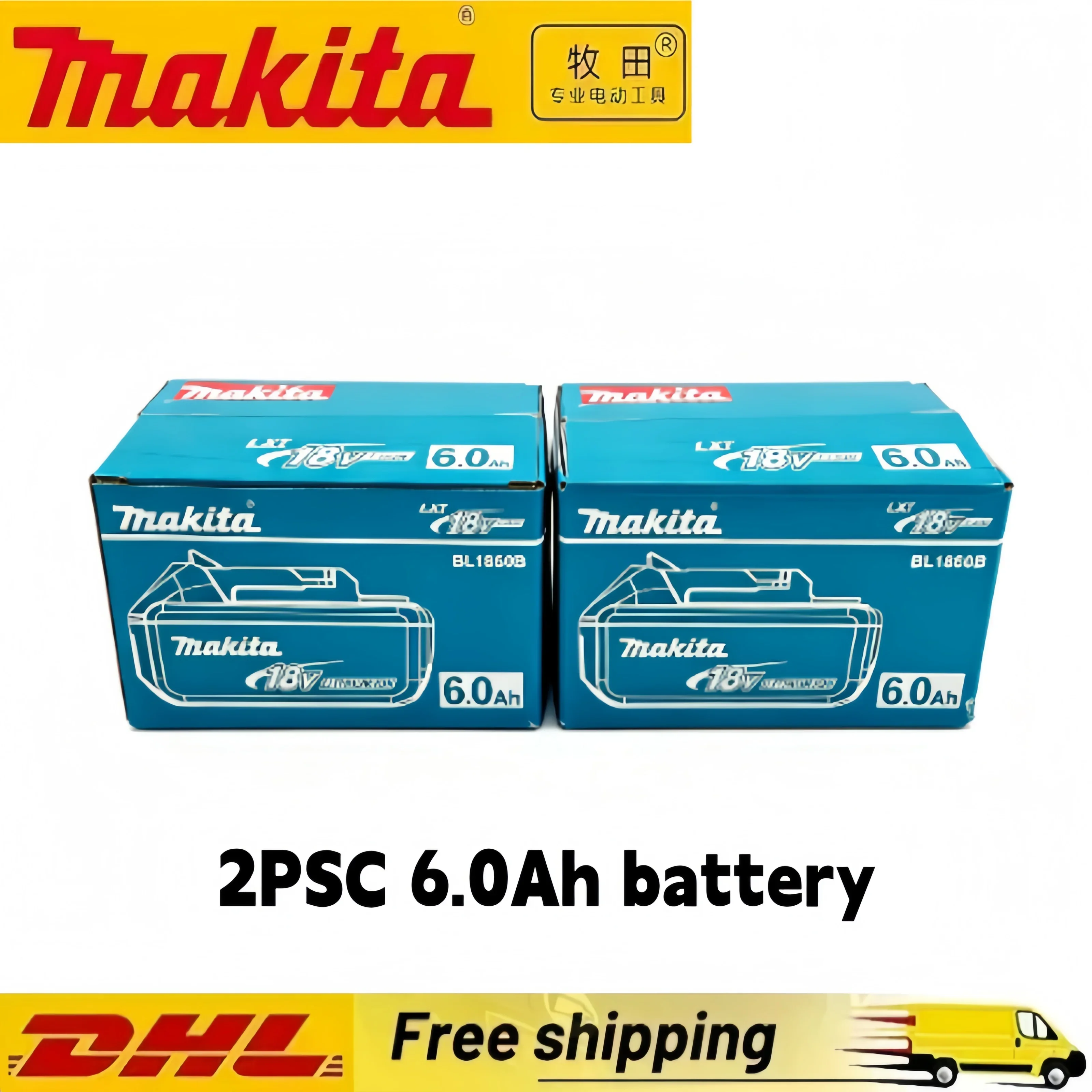Makita 18V accu 9Ah/6Ah/5Ah voor Makita 18V accu-elektrische gereedschappen De BL1860B oplaadbare accu kan BL1850B LXT400 vervangen