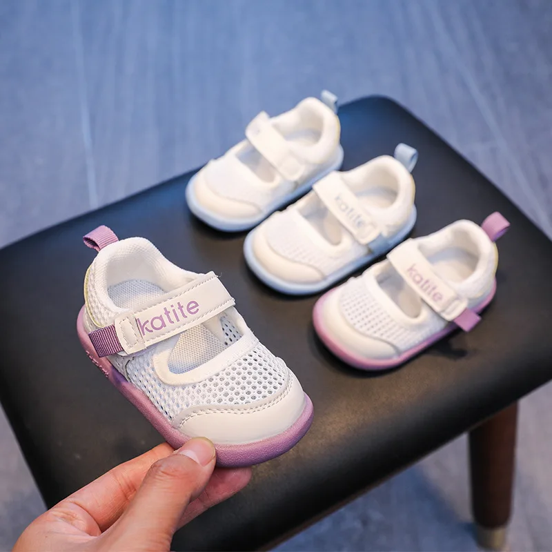 Zapatillas Soft Sole Baby Shoe 2023 Summer New Anti Slip Walking Shoe 1-3  yearold Breathable Tennis Shoe Mesh Girl Shoe KidShoe