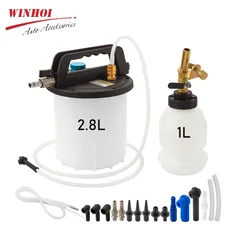 2.8L+1L Car Brake Bleeder Kit Device Large Capacity Oil Exchanger Pump Car Brake Pumping Tools Oil Fluid Replacement Equipment