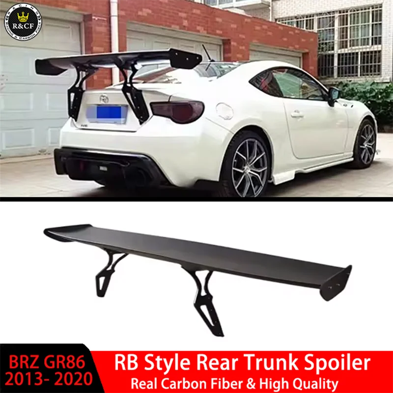 RB Style Carbon Fiber Rear Trunk Spoiler GT Wing Track Spoiler For SCION FR-S Toyota GT86 BRZ 13-20