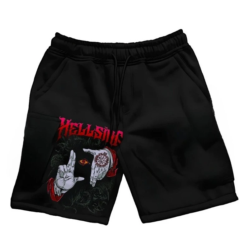 

Men Letter Graphic Drawstring Waist Shorts Summer Casual Workout Athletic Gym Track Shorts Streetwear Shorts Unisex Fashion New